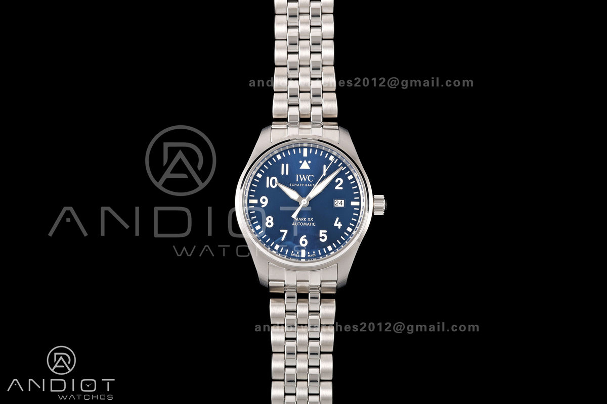 Mark XX MZF 1:1 Best Edition Blue Dial on SS Bracelet A2892